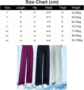 2024 New Figure-Flattering Versatile High-Waisted Wide Leg Trousers (Small,White)
