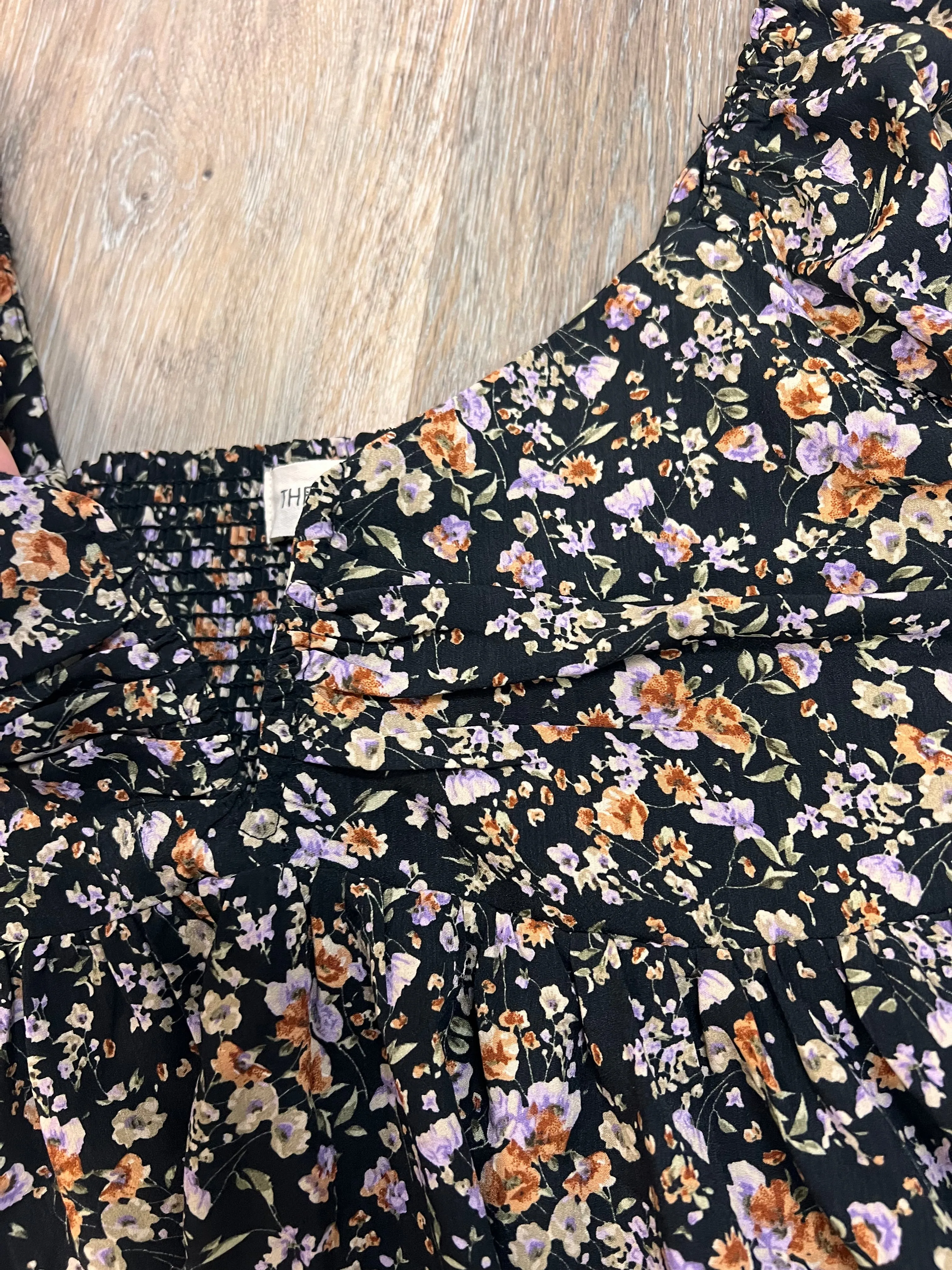Blouse 3/4 Sleeve By The Nines In Floral, Size: L