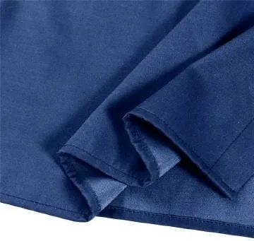 Button Down Denim Shirt Dress for Women Vintage Casual Lapel Collared Solid Jean Dresses with Pockets