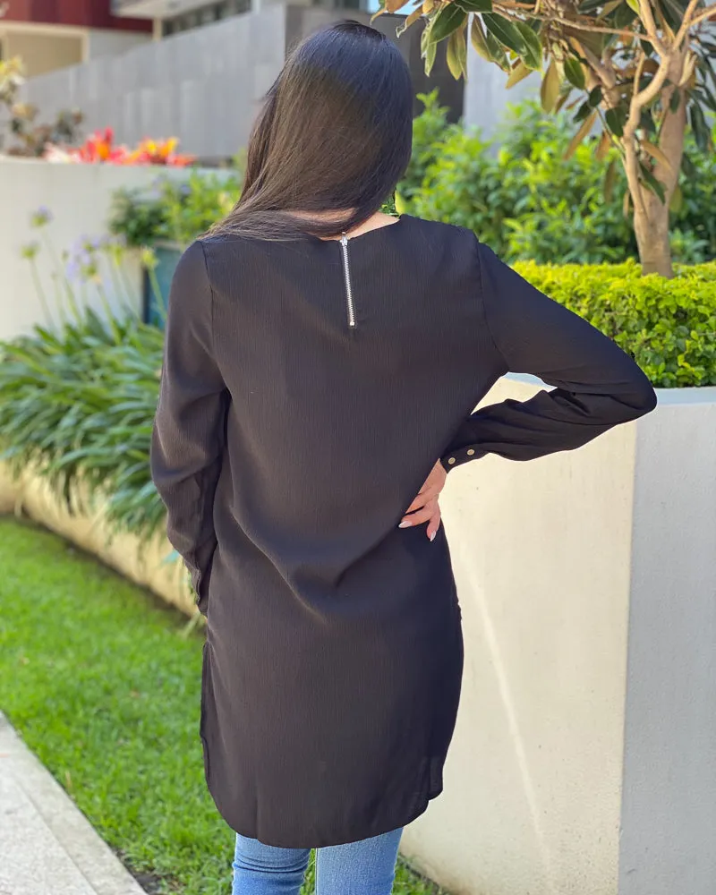 Crinkled Pleated Shirt