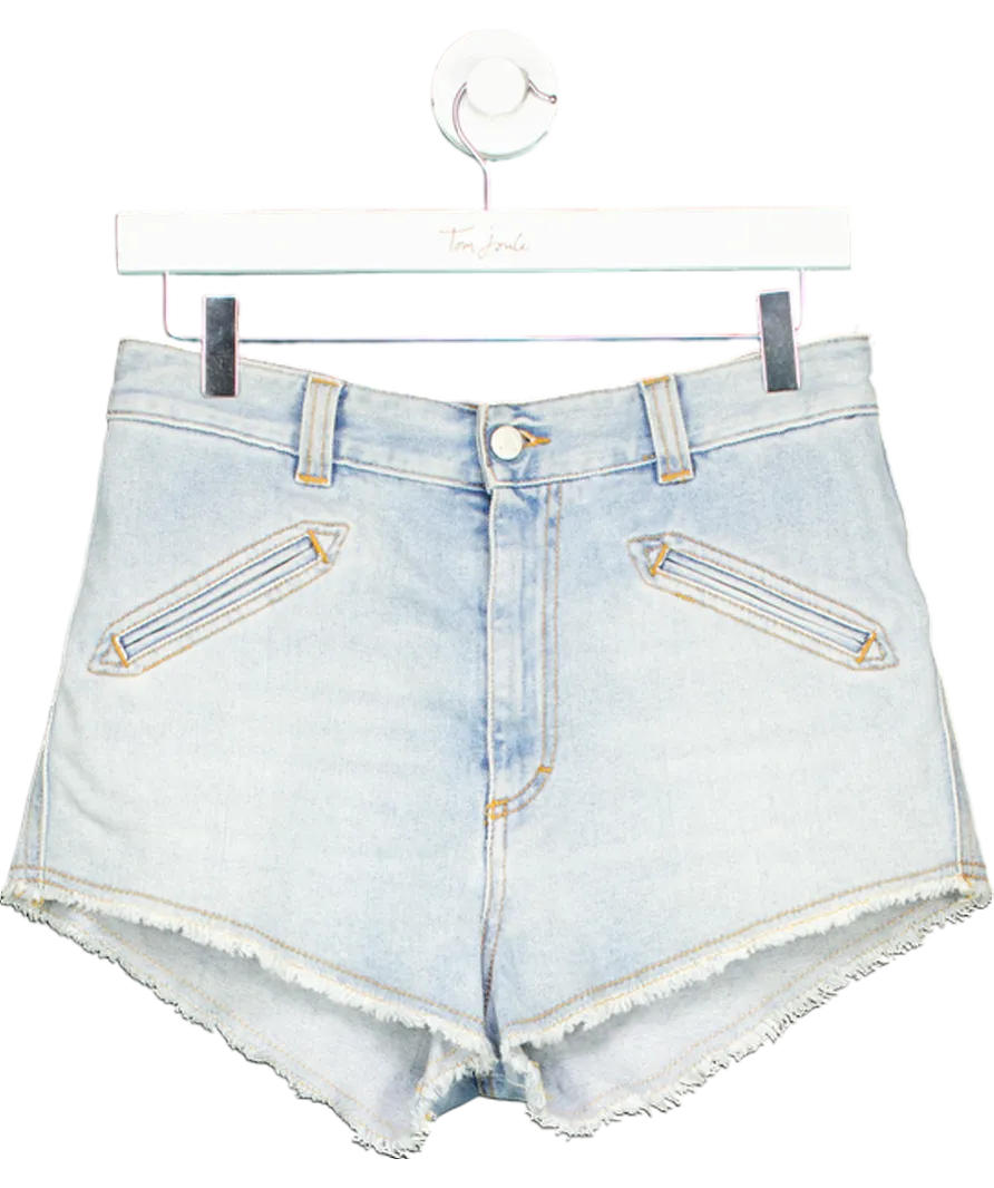 FIORUCCI Blue Fiorucci Angels Patch High Rise Denim Shorts W29