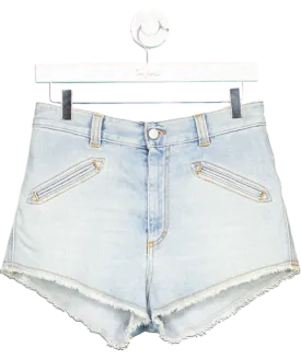 FIORUCCI Blue Fiorucci Angels Patch High Rise Denim Shorts W29