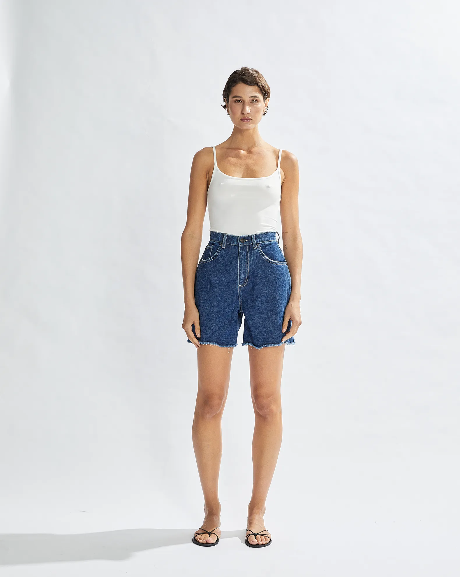 Harley Denim Shorts Vintage Blue