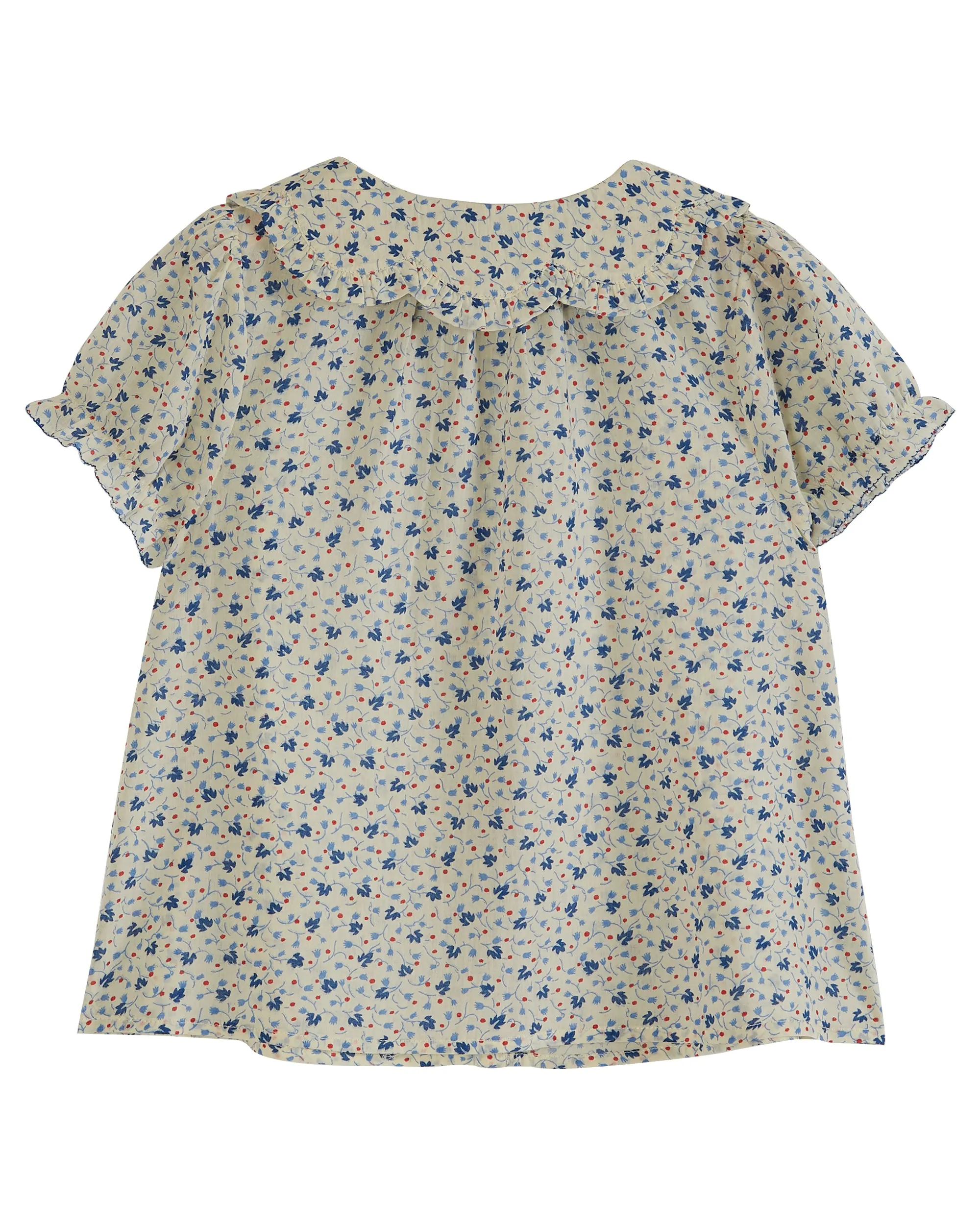 Lily Of The Valley Floral Collar Blouse