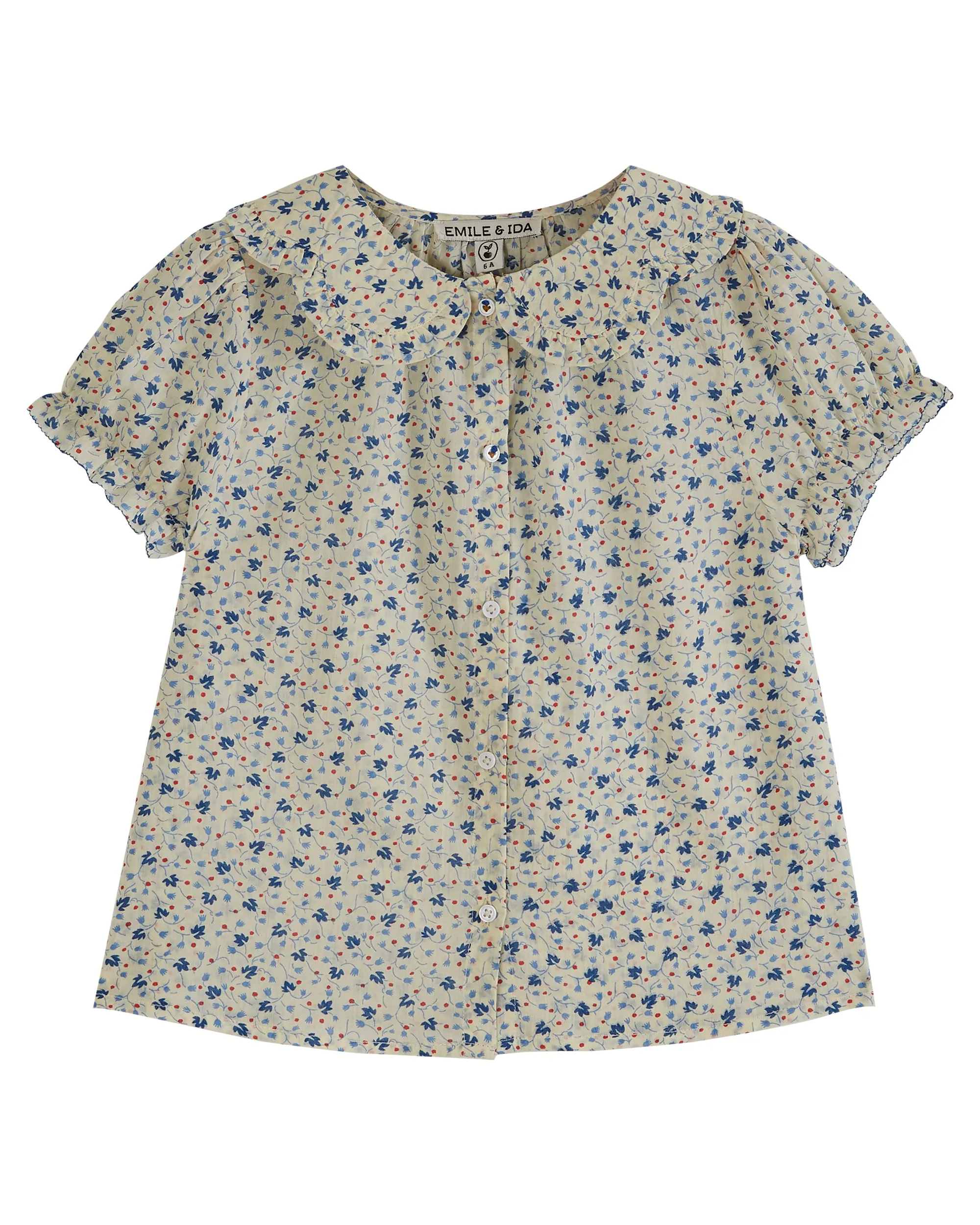 Lily Of The Valley Floral Collar Blouse