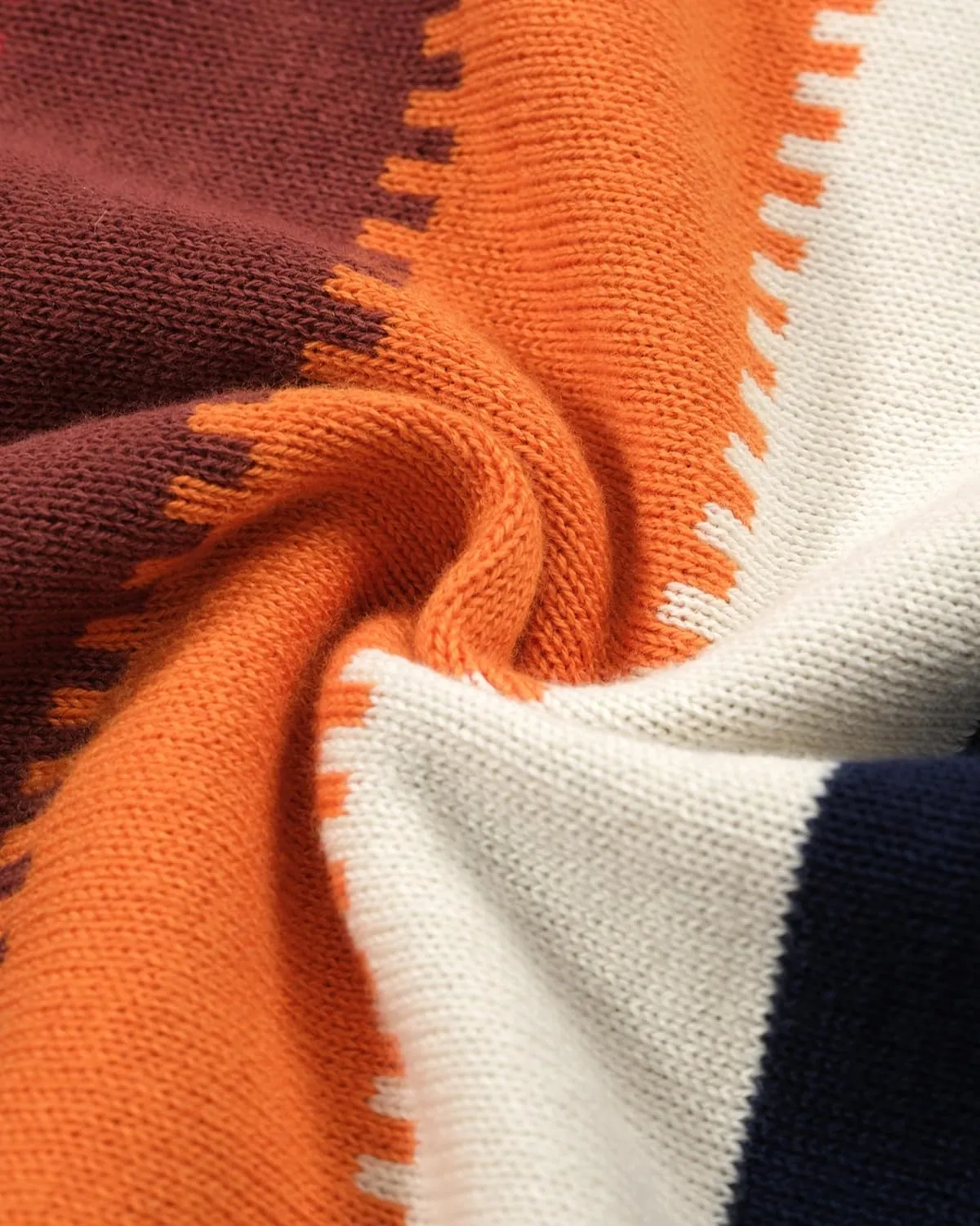 OXKNIT Mens Knitted Vintage Polo, Gradient Stripe Short Sleeve Retro Polo Shirt for Men 60s&70s