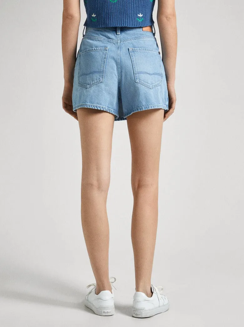REGULAR SKIRT HW 12OZ | BLUE RIGID DENIM